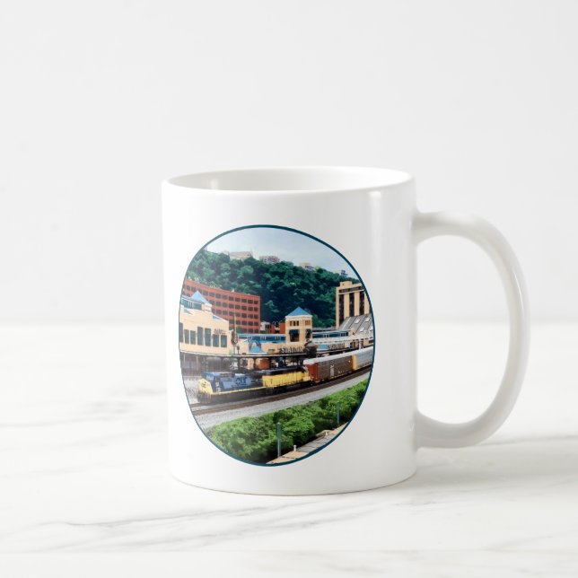 Taza De Café Pittsburgh PA - Tren en Plaza (Derecha)