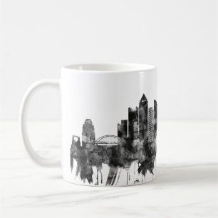 Taza De Café Pittsburgh Pennsylvania Skyline BW