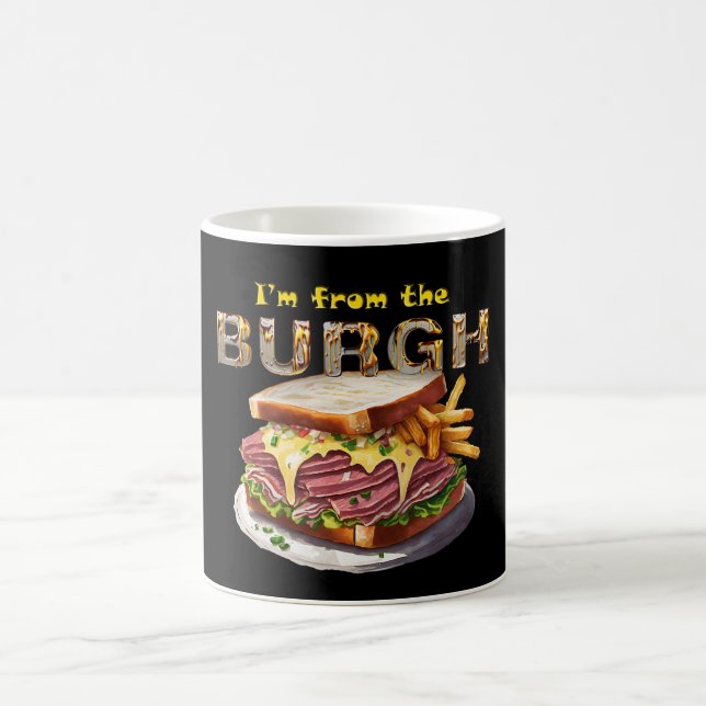 Taza De Café Pittsburgh - "Soy del Burgh" (Centro)