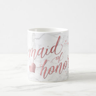 Taza De Café PixDezines empleada de honor/falso Rosa de escritu