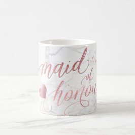 Taza De Café PixDezines empleada de honor/falso Rosa de escritu