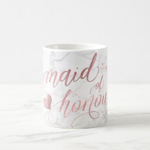 Taza De Café PixDezines empleada de honor/falso Rosa de escritu