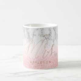 Taza De Café PixDezines Futuro Sra/Rubor Guión rosa/moderno