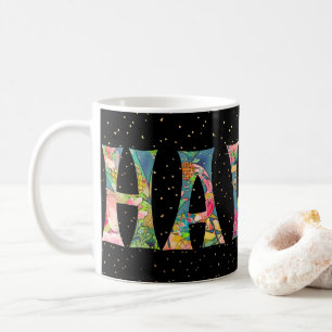 Taza De Café PixDezines Hawái Piña Collage Acuarela