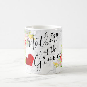 Taza De Café PixDezines Madre de la acuarela Groom/Floral