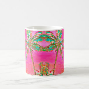 Taza De Café PixDezines Playa Hawaiana Vintage