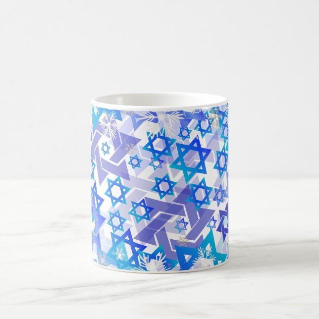 Taza De Café PixDezines Star of David Pattern (Centro)