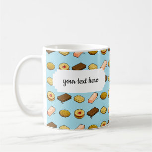 Taza De Café Pixel Art Tasty Cookie Biscuit Pattern