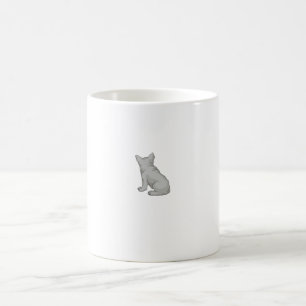 Taza De Café Píxel blanco Bulldog azul francés Bulldog franc