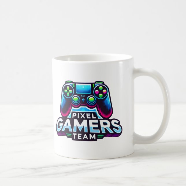 Taza De Café Pixel Gamers Team - Future Pro Gamer (Derecha)