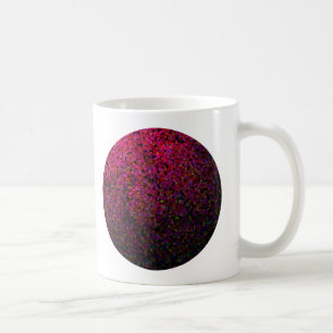Taza De Café Pixel Glitch Red