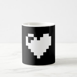 Taza De Café Pixel Heart 8 bits