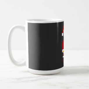 Taza De Café Pixel Pose Papá Noel