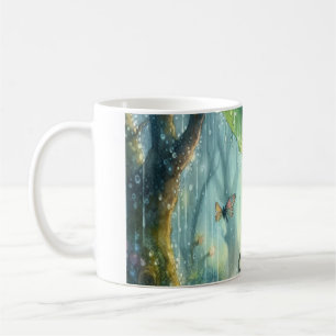 Taza De Café Pixie en la lluvia
