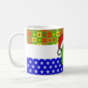 Taza De Café Pizarra de navidades + tu texto o imagen