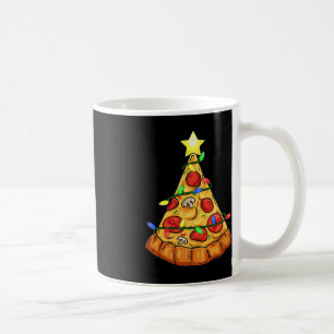 Taza De Café Pizza Árbol de Navidad enciende niños divertidos N