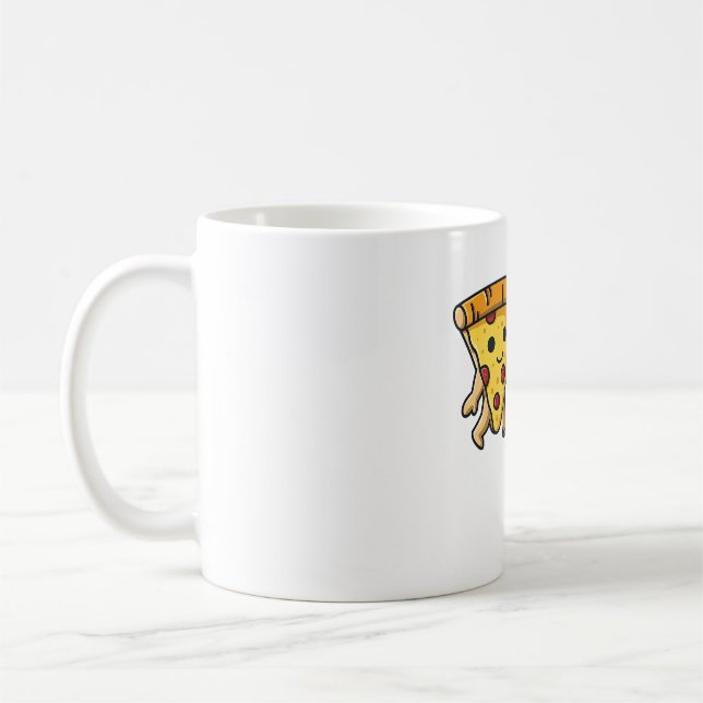 Taza De Café Pizza Bo Skateboard Pizza Skater Kawaii Fu (Izquierda)