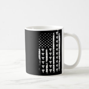 Taza De Café Pizza de bandera americana Comida Usa Patriotismo