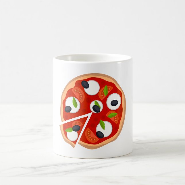 Taza De Café Pizza de Mozzarella con Tomate y Albahaca (Subido por el creador)