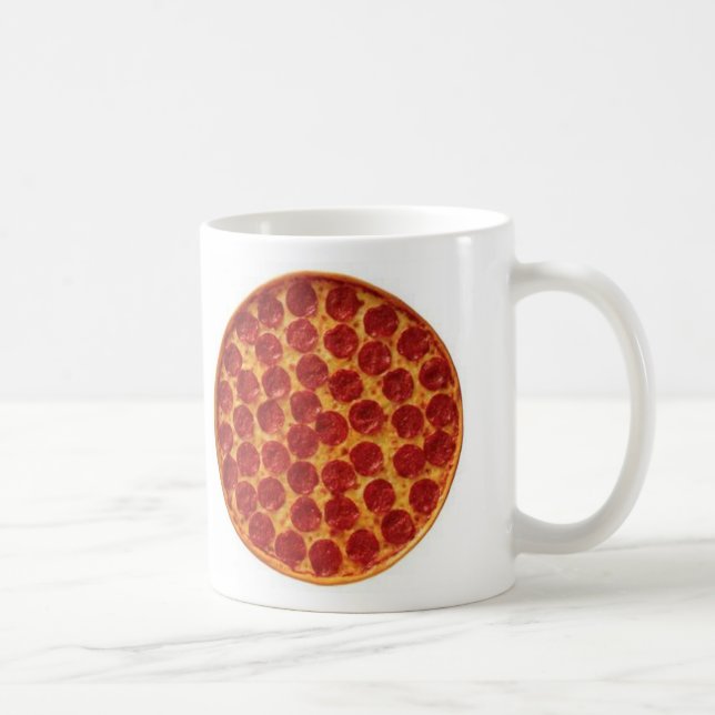 Taza De Café Pizza de pepperoni (Derecha)