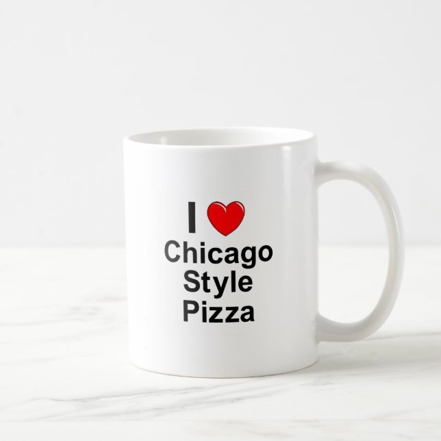 Taza De Café Pizza del estilo de Chicago (Derecha)