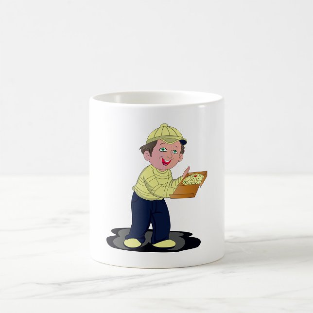 Taza De Café Pizza Delivery Boy Food Coffee Mug (Subido por el creador)