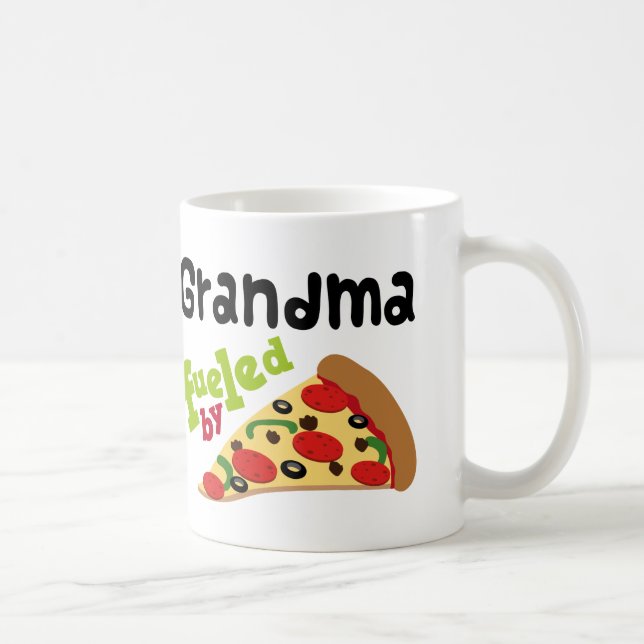 Taza De Café Pizza (divertida) de la abuela (Derecha)