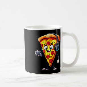 Taza De Café Pizza divertida para jugadores de videojuegos homb