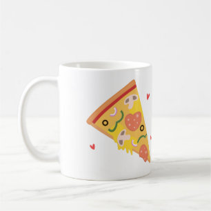 Taza De Café Pizza Linda de mi Corazón Amor Pun Humor