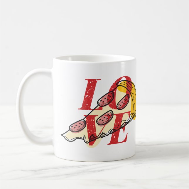 Taza De Café Pizza Love (Izquierda)