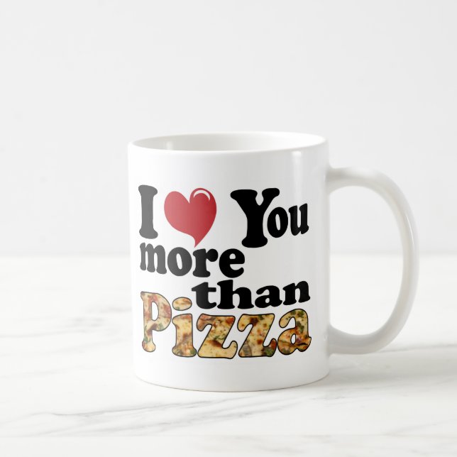Taza De Café Pizza Love (Derecha)