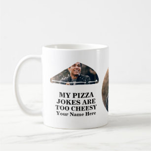 Taza De Café Pizza slice con forma de foto divertida día de los