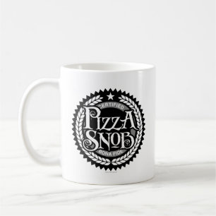 Taza De Café Pizza Snob - divertido amante de la pizza