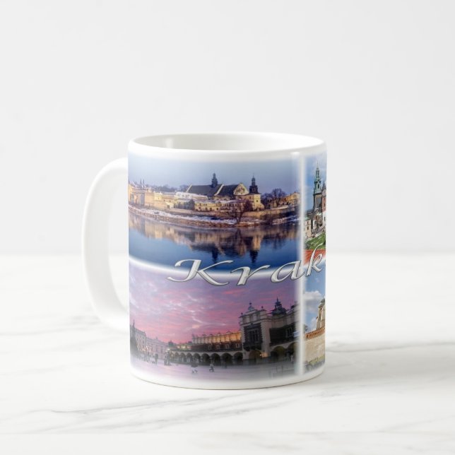 Taza De Café PL Polonia - Polska - Cracovia - (Anverso izquierdo)