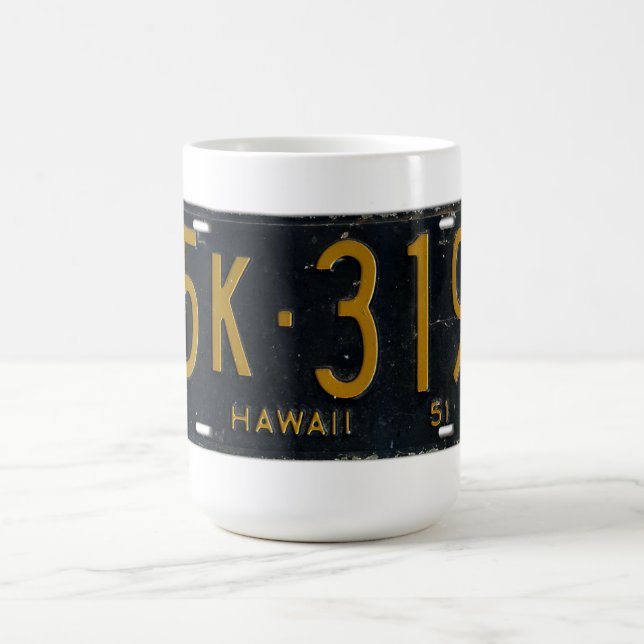 Taza De Café Placa 1951 de Hawaii (Centro)