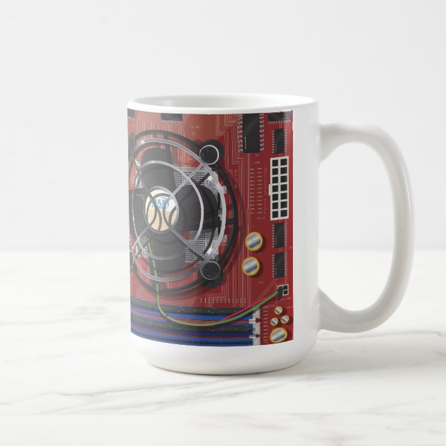 Taza De Café Placa base de computadora (Derecha)
