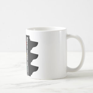 Taza De Café Placa de calle de los semáforos