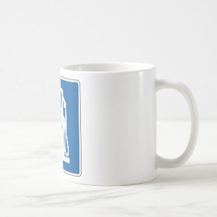 Taza De Café Placa de calle diesel del gas