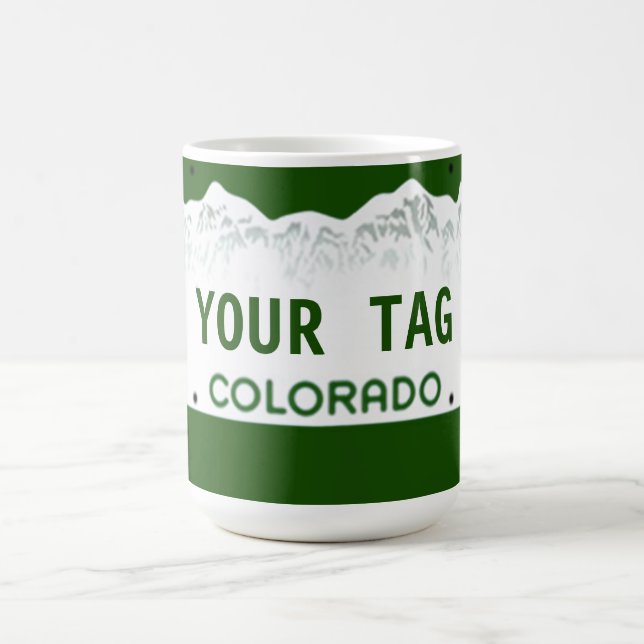 Taza De Café Placa de encargo de Colorado (Centro)