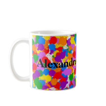 Placa de pintura arco iris abstracta