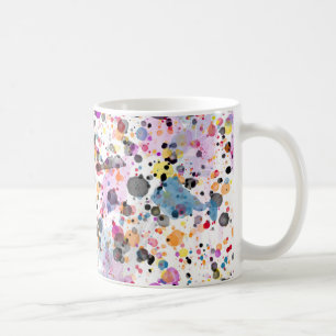 Taza De Café Placa de pintura colorida