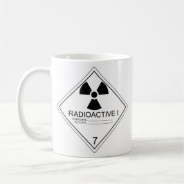 Taza De Café Placa de transporte radiactiva Cat 1 Mug