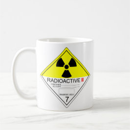 Taza De Café Placa de transporte radiactiva Cat 2 Mug