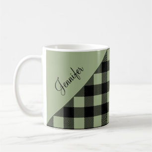 Taza De Café Placa verde salada personalizada