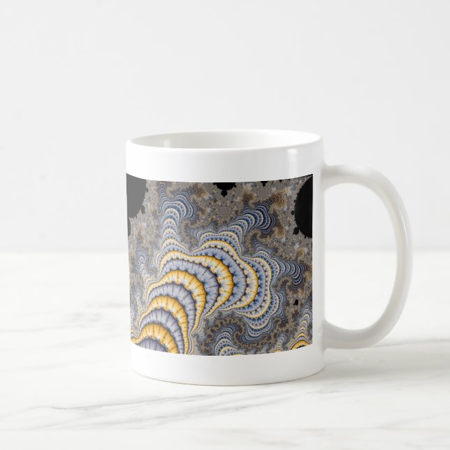 Taza De Café Placas fractales - Fractal (Derecha)