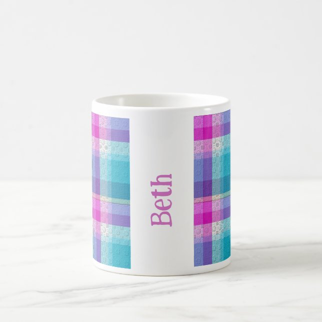 Taza De Café Plaid Decorativo (Centro)