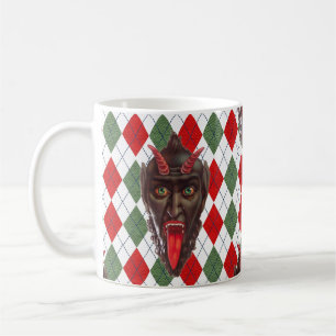 Taza De Café plaid navidades krampus