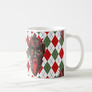 Taza De Café plaid navidades krampus