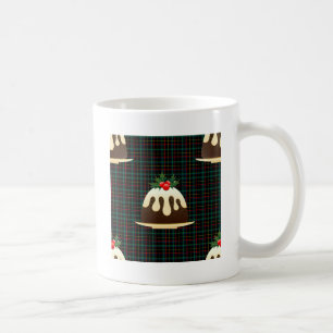 Taza De Café plaid navidades puddings