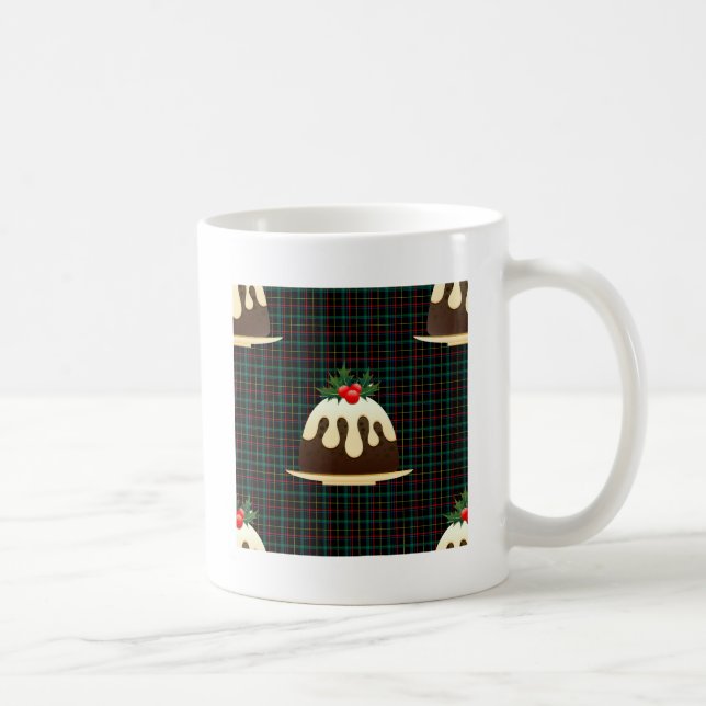 Taza De Café plaid navidades puddings (Derecha)